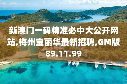 新澳门一码精准必中大公开网站,梅州宝丽华最新招聘,GM版89.11.99