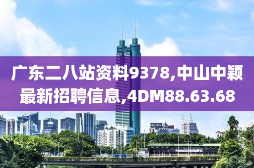 广东二八站资料9378,中山中颖最新招聘信息,4DM88.63.68