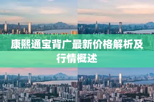 康熙通宝背广最新价格解析及行情概述