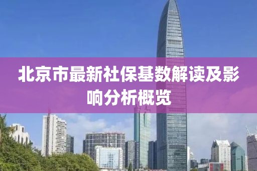 北京市最新社保基数解读及影响分析概览