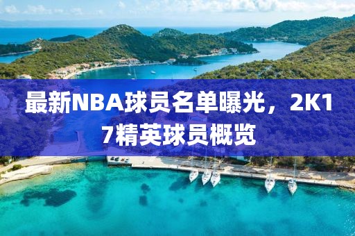 最新NBA球员名单曝光，2K17精英球员概览