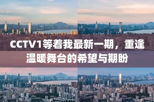 CCTV1等着我最新一期，重逢温暖舞台的希望与期盼