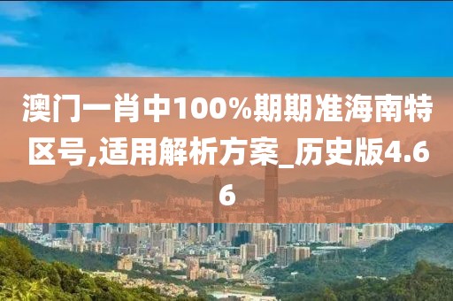 澳门一肖中100%期期准海南特区号,适用解析方案_历史版4.66