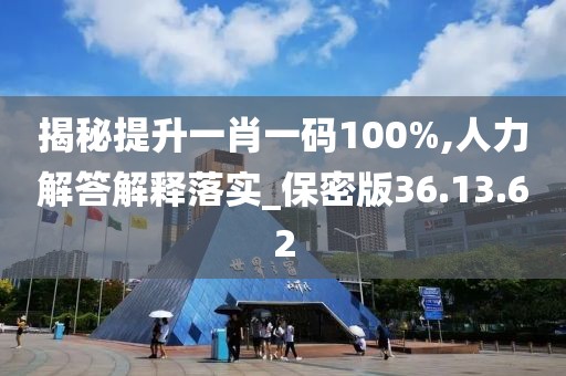 揭秘提升一肖一码100%,人力解答解释落实_保密版36.13.62