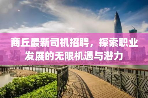 商丘最新司机招聘，探索职业发展的无限机遇与潜力