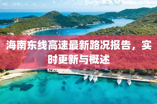 海南东线高速最新路况报告，实时更新与概述