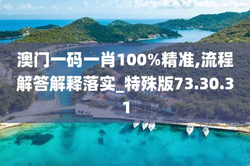 澳门一码一肖100%精准,流程解答解释落实_特殊版73.30.31