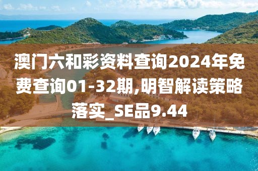 澳门六和彩资料查询2024年免费查询01-32期,明智解读策略落实_SE品9.44