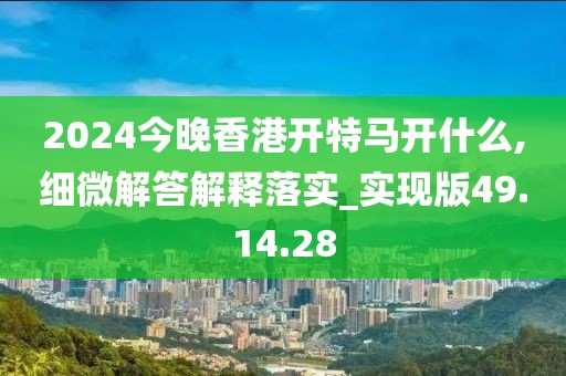 2024今晚香港开特马开什么,细微解答解释落实_实现版49.14.28