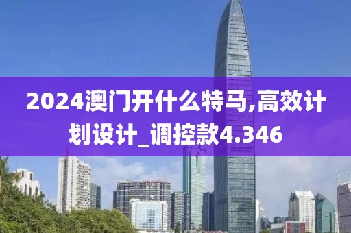 2024澳门开什么特马,高效计划设计_调控款4.346