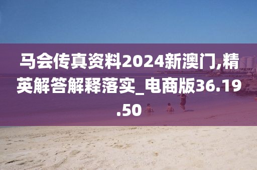 马会传真资料2024新澳门,精英解答解释落实_电商版36.19.50