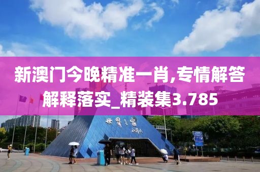 新澳门今晚精准一肖,专情解答解释落实_精装集3.785