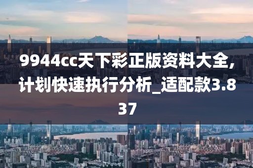 9944cc天下彩正版资料大全,计划快速执行分析_适配款3.837