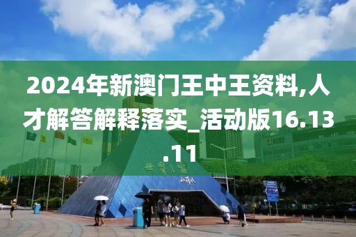 2024年新澳门王中王资料,人才解答解释落实_活动版16.13.11