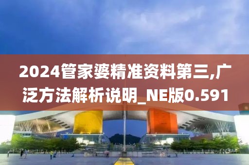 2024管家婆精准资料第三,广泛方法解析说明_NE版0.591