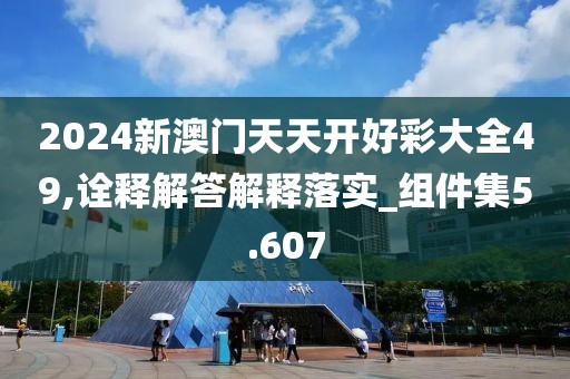 2024新澳门天天开好彩大全49,诠释解答解释落实_组件集5.607