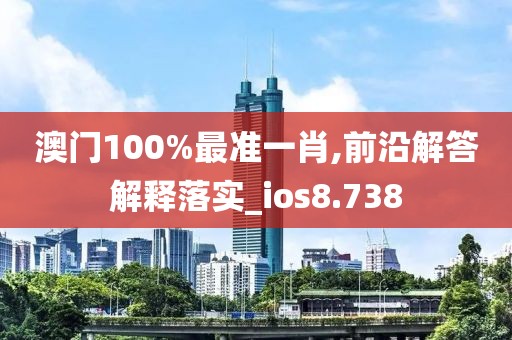 澳门100%最准一肖,前沿解答解释落实_ios8.738