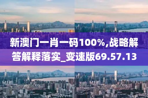 新澳门一肖一码100%,战略解答解释落实_变速版69.57.13