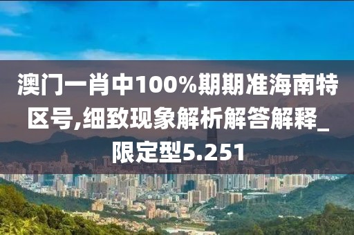 澳门一肖中100%期期准海南特区号,细致现象解析解答解释_限定型5.251