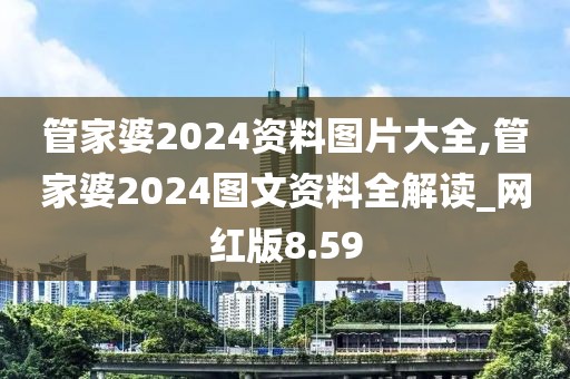 管家婆2024资料图片大全,管家婆2024图文资料全解读_网红版8.59