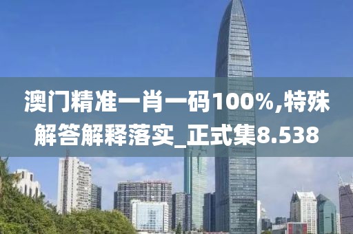 澳门精准一肖一码100%,特殊解答解释落实_正式集8.538