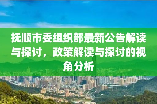 抚顺市委组织部最新公告解读与探讨，政策解读与探讨的视角分析