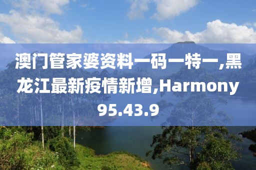 澳门管家婆资料一码一特一,黑龙江最新疫情新增,Harmony95.43.9