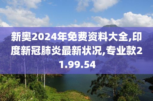 新奥2024年免费资料大全,印度新冠肺炎最新状况,专业款21.99.54