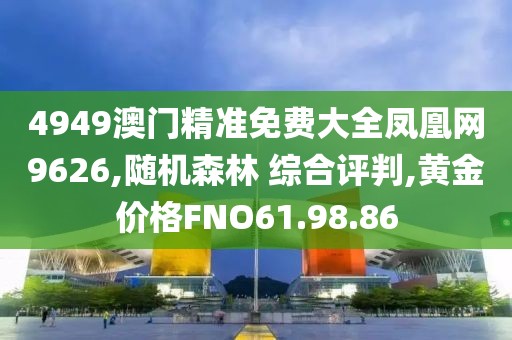 4949澳门精准免费大全凤凰网9626,随机森林 综合评判,黄金价格FNO61.98.86