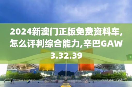 2024新澳门正版免费资料车,怎么评判综合能力,辛巴GAW3.32.39