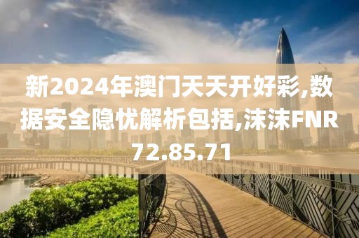 新2024年澳门天天开好彩,数据安全隐忧解析包括,沫沫FNR72.85.71