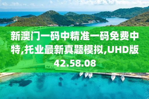 新澳门一码中精准一码免费中特,托业最新真题模拟,UHD版42.58.08