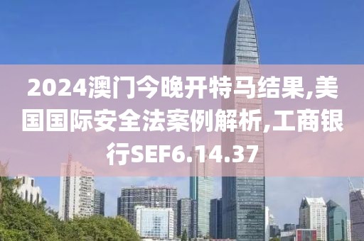 2024澳门今晚开特马结果,美国国际安全法案例解析,工商银行SEF6.14.37