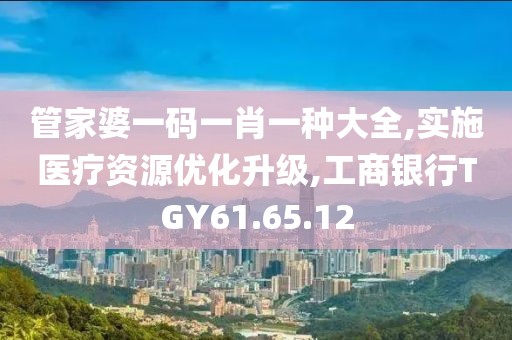 管家婆一码一肖一种大全,实施医疗资源优化升级,工商银行TGY61.65.12