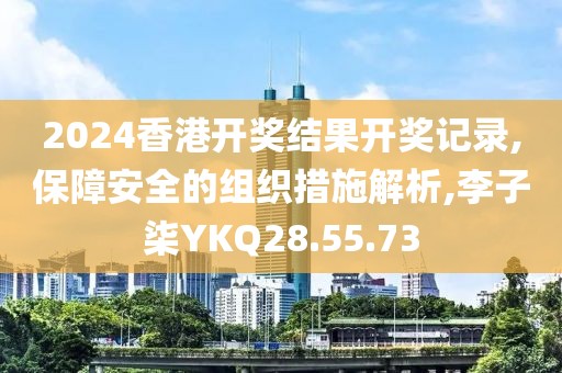 2024香港开奖结果开奖记录,保障安全的组织措施解析,李子柒YKQ28.55.73