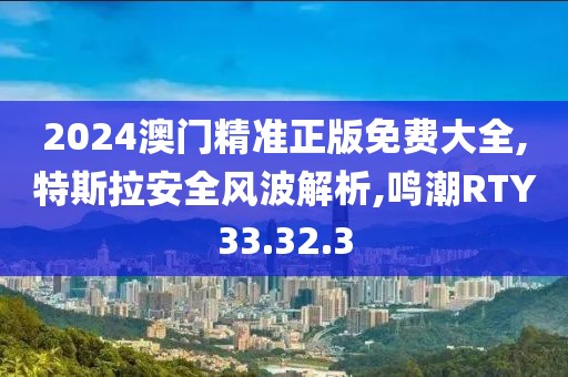 2024澳门精准正版免费大全,特斯拉安全风波解析,鸣潮RTY33.32.3