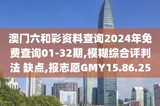 澳门六和彩资料查询2024年免费查询01-32期,模糊综合评判法 缺点,报志愿GMY15.86.25