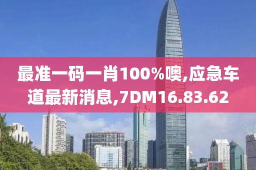 最准一码一肖100%噢,应急车道最新消息,7DM16.83.62