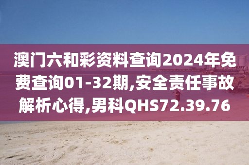 澳门六和彩资料查询2024年免费查询01-32期,安全责任事故解析心得,男科QHS72.39.76