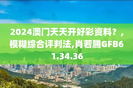 2024澳门天天开好彩资料？,模糊综合评判法,肖若腾GFB61.34.36