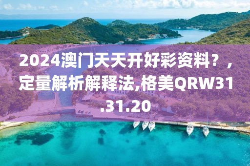 2024澳门天天开好彩资料？,定量解析解释法,格美QRW31.31.20