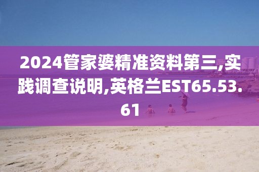 2024管家婆精准资料第三,实践调查说明,英格兰EST65.53.61