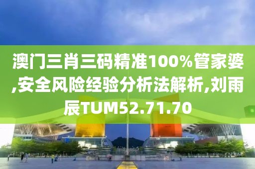 澳门三肖三码精准100%管家婆,安全风险经验分析法解析,刘雨辰TUM52.71.70