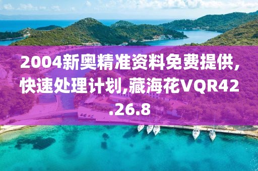 2004新奥精准资料免费提供,快速处理计划,藏海花VQR42.26.8