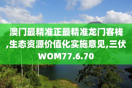 澳门最精准正最精准龙门客栈,生态资源价值化实施意见,三伏WOM77.6.70