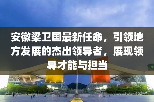 安徽梁卫国最新任命，引领地方发展的杰出领导者，展现领导才能与担当