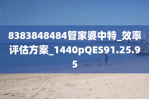 8383848484管家婆中特_效率评估方案_1440pQES91.25.95