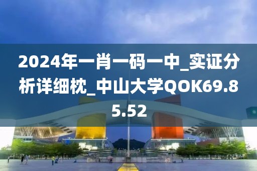 2024年一肖一码一中_实证分析详细枕_中山大学QOK69.85.52