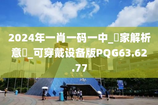 2024年一肖一码一中_專家解析意見_可穿戴设备版PQG63.62.77