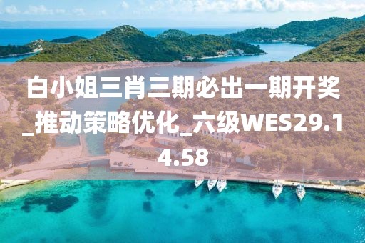 白小姐三肖三期必出一期开奖_推动策略优化_六级WES29.14.58